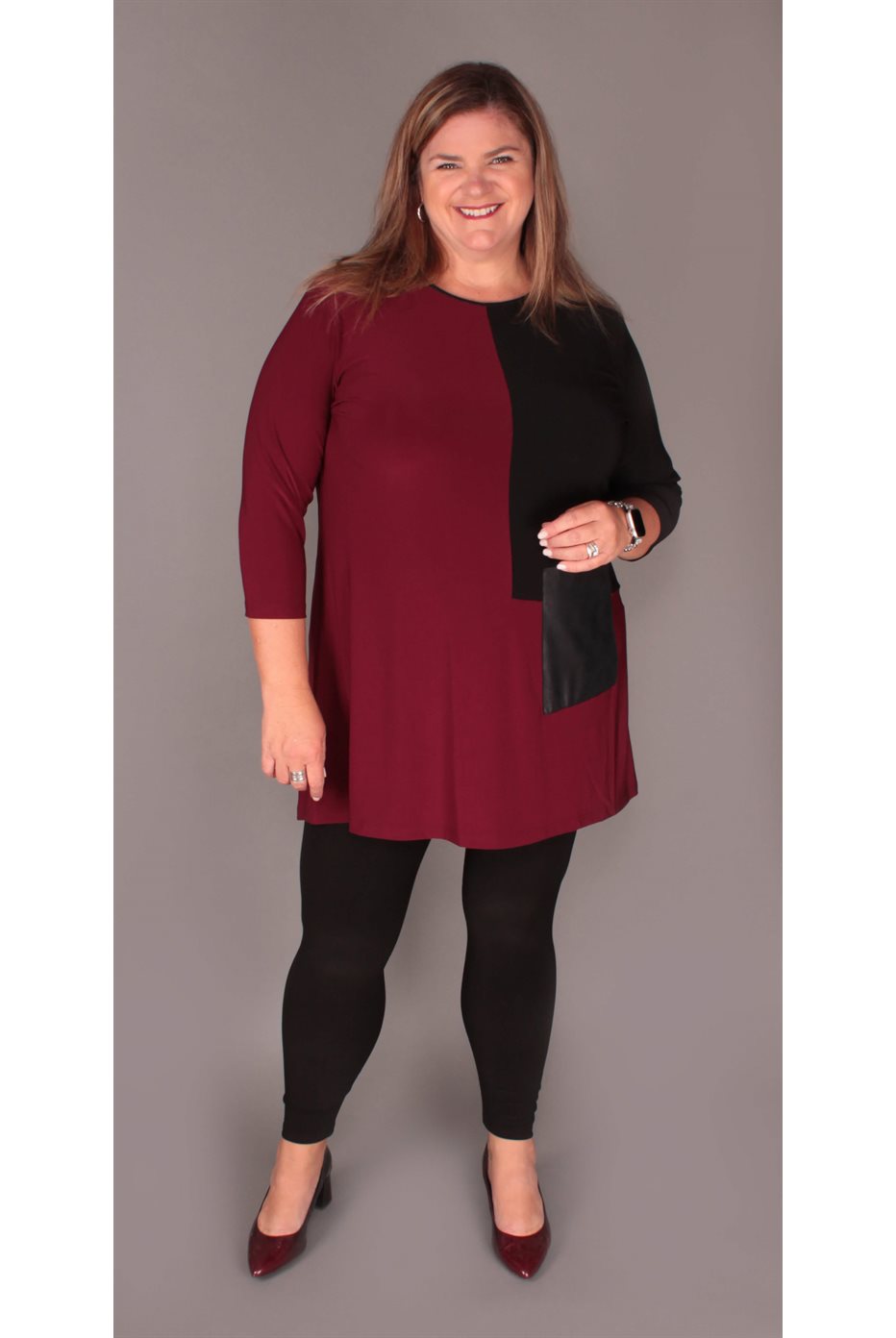 Colour Block Patch Pocket Tunic